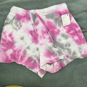 Pink and Gray Tie-Dye Shorts - NWT